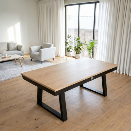 Table intérieur Stella Millésime Indoor pieds bois triangle convertible billard et table de ping-pong