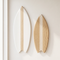 Duo Planches Surf Déco Blanc - Taille M + L - Grande base blanc, petite base bois