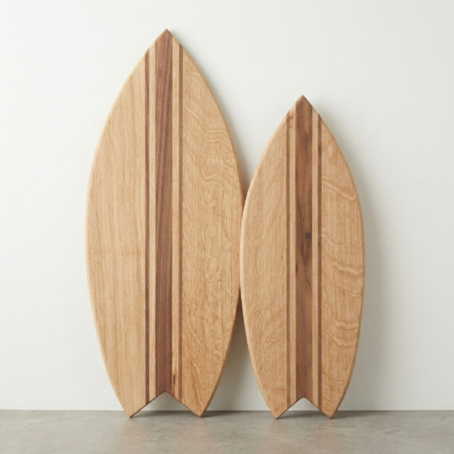 Duo planches à découper Surf Premium - Grande Base Noyer, Petite Base Bois