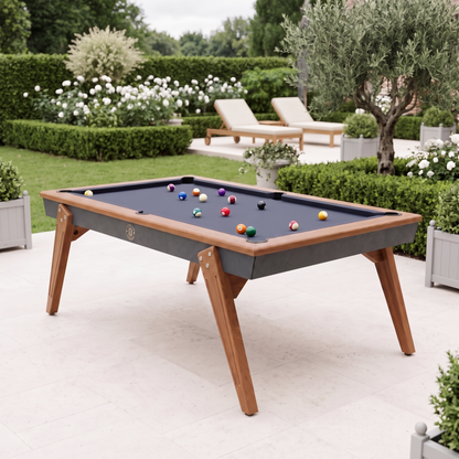 Billard Stella Millesime Outdoor Gris anthracite 3 en 1 Table/ Ping-Pong