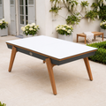 Table extérieur Stella Millésime Outdoor Gris Anthracite convertible billard & ping-pong