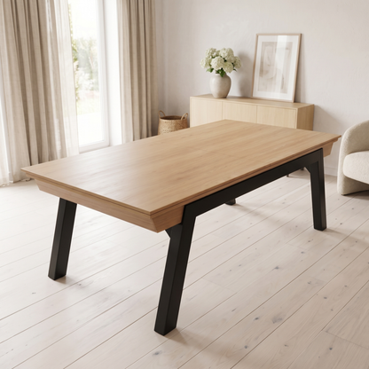 Table intérieur Stella Scipion Pieds Noir Convertible Billard et table de ping-pong