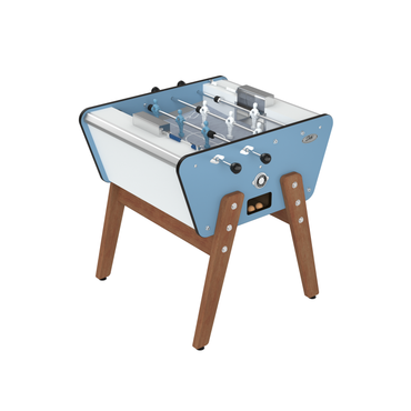 Baby-foot 2 joueurs Stella Toi & Moi Outdoor bleu, un format compact et robuste idéal pour animer les petits espaces extérieurs.