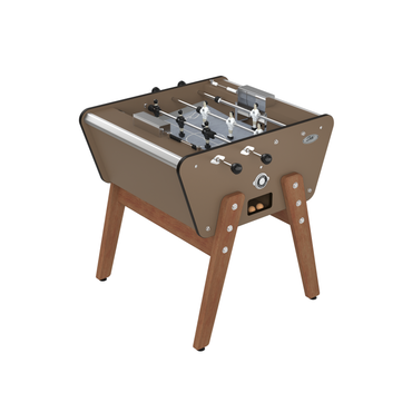 Baby-foot 2 joueurs Stella Toi & Moi Outdoor coloris taupe, un format compact et design conçu pour résister aux intempéries toute l'année.