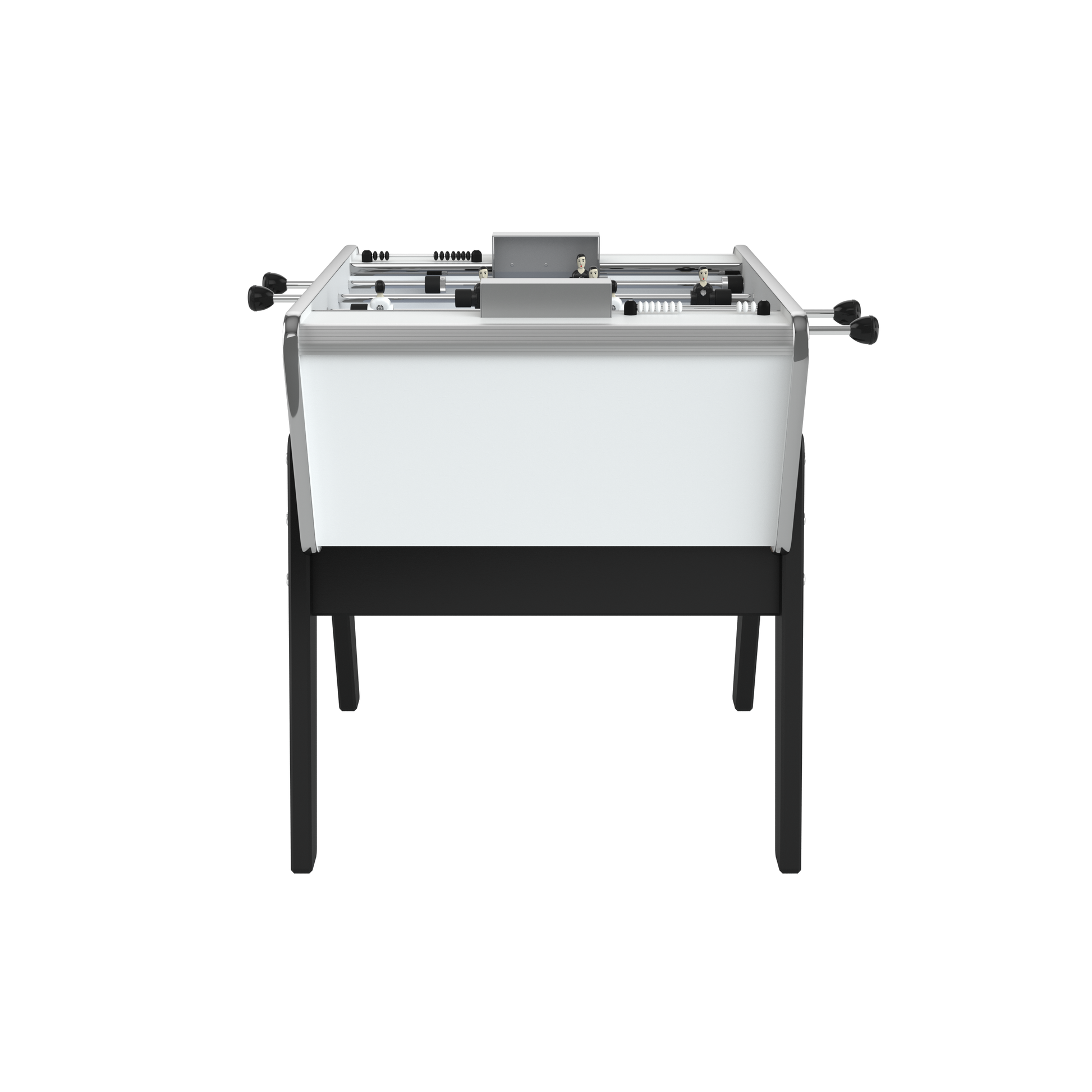Vue de dessus de la surface de jeu du Stella Toi & Moi blanc, tapis PVC tracé pour un jeu technique et fluide.