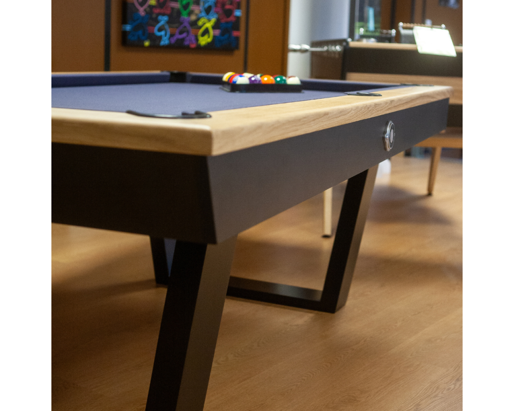 Billard Américain Stella Millésime Indoor – Chêne massif & MDF, convertible table & ping-pong