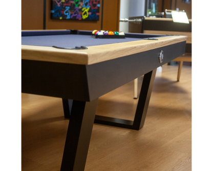 Billard Américain Stella Millésime Indoor – Chêne massif & MDF, convertible table & ping-pong