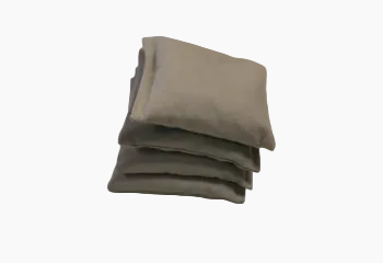 Lot de 3 sacs de maïs gris de haute qualité pour le jeu de Cornhole Stella, conçus pour une prise en main et un lancer précis.