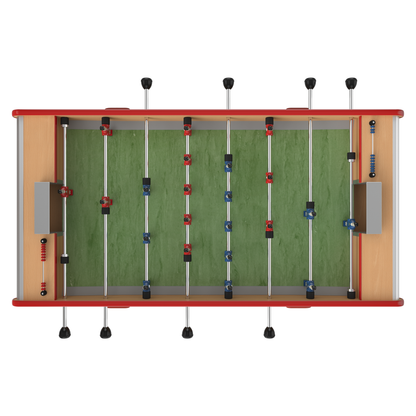 Vue de dessus de la surface de jeu du Stella Home hêtre, conçu pour les balles sautées et un contrôle de balle précis.