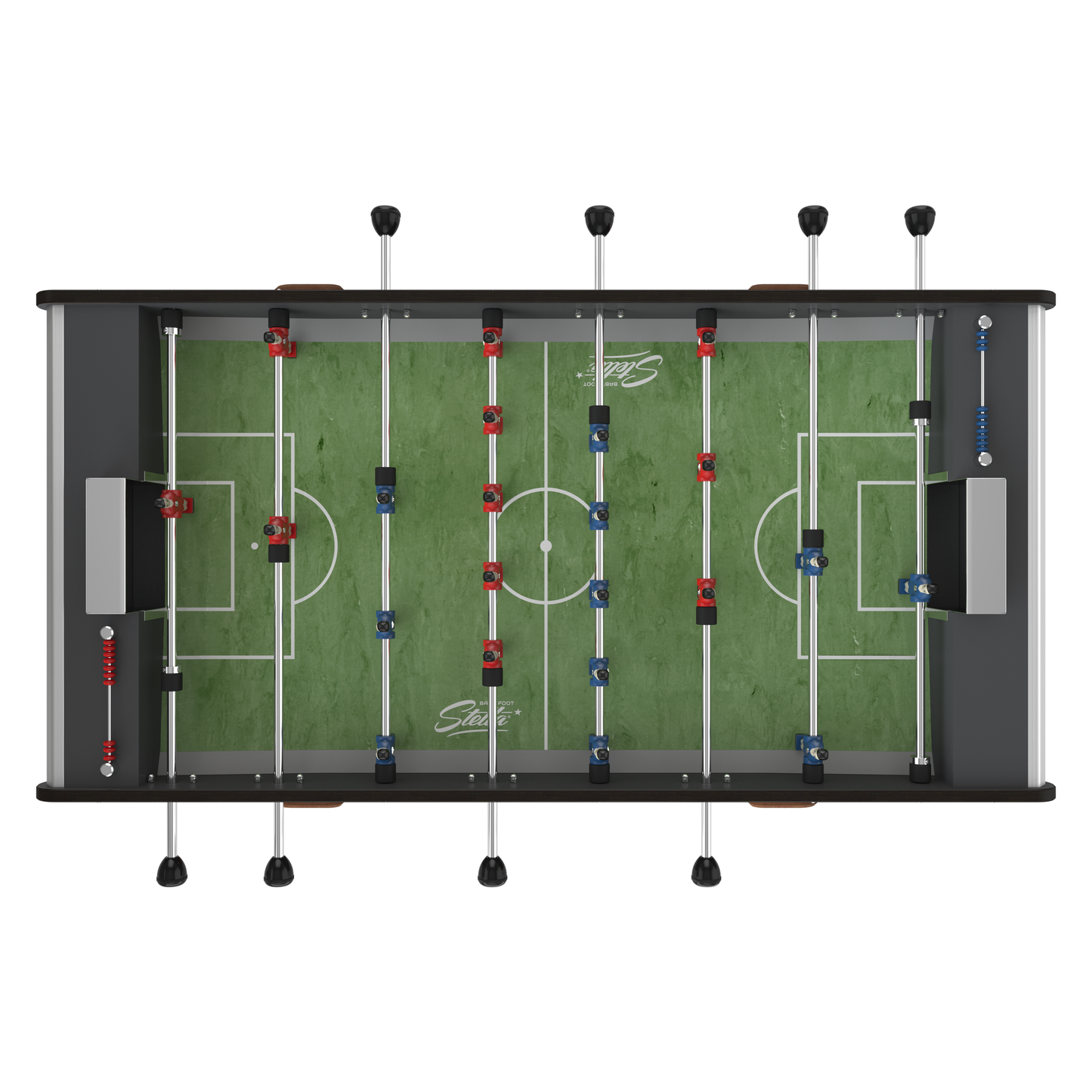 Vue de dessus de la surface de jeu du Stella Home Outdoor gris, idéal pour le contrôle de balle et les gestes techniques emblématiques.