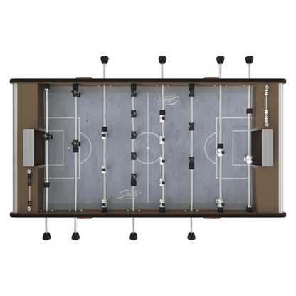 Vue aérienne du tapis de jeu du Stella Home Outdoor taupe, conçu pour un contrôle fluide et une résistance totale aux UV.